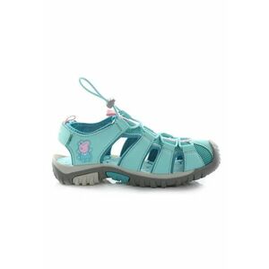 Sandale copii Peppa Pig - albastru - material sintetic - inchidere cu clema si snur - set pentru vara - imagine
