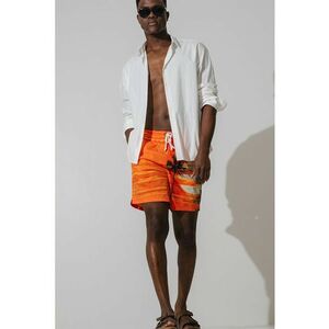 Pantaloni scurti de baie cu imprimeu tropical imagine