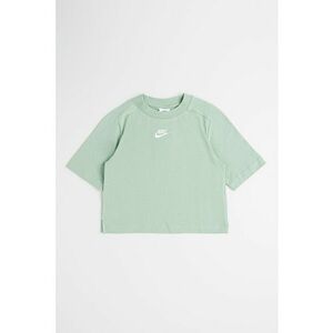 Tricou din bumbac cu decolteu la baza gatului si logo imagine