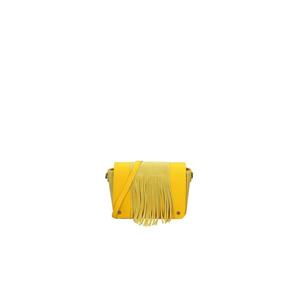 Geanta crossbody de piele cu franjuri imagine