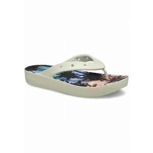 Slapi Femei - Classic Platform Retro Resort Flip - Bej imagine