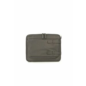 Geanta unisex de piele - pentru laptop - Gri imagine