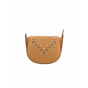 Geanta crossbody de piele cu perle sintetice imagine