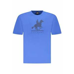 U.S. Grand POLO Tricou barbati cu imprimeu - cu decolteu la baza gatului - albastru deschis - imagine