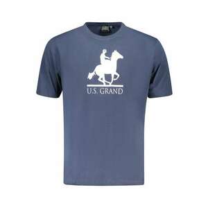 U.S. Grand POLO Tricou barbati cu imprimeu - cu decoteu la baza gatului - bleumarin - imagine