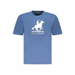 U.S. Grand POLO Tricou barbati cu imprimeu - cu decolteu la baza gatului - albastru oceanic imagine