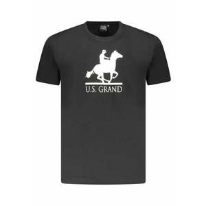 U.S. Grand POLO Tricou barbati cu imprimeu - cu decoteu la baza gatului - negru - imagine