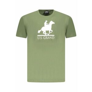 U.S. Grand POLO Tricou barbati cu imprimeu - cu decolteu la baza gatului - verde - imagine
