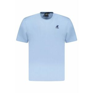 U.S. Grand POLO Tricou barbati simplu din bumbac cu logo brodat - bleu - imagine