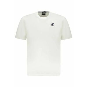 U.S. Grand POLO Tricou barbati simplu din bumbac cu logo brodat - alb - imagine