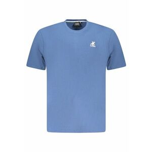 U.S. Grand POLO Tricou barbati simplu din bumbac cu logo brodat - albastru - imagine
