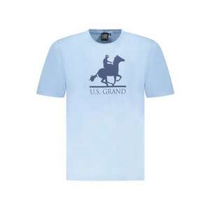 U.S. Grand POLO Tricou barbati cu imprimeu - cu decolteu la baza gatului - bleu imagine