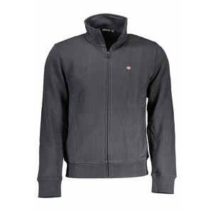 Hanorac fara gluga si cu fermoar BALIS FZ SUM barbati - cu mini logo - Regulat fit - Negru imagine