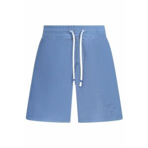 Pantaloni scurti pentru sport barbati - cu logo - Regular fit - Albastru - imagine