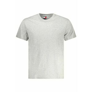 Tricou barbati - cu mini imprimeu - Regular fit - Gri deschis - imagine