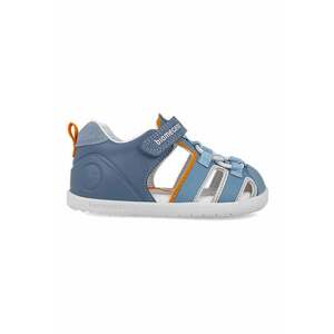 Sandale cu inchidere velcro si garnituri din material textil imagine