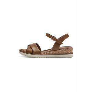 Sandale wedge de piele ecologica imagine