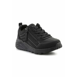 Pantofi dama Uno Lite Easy Zip - casual - negru - material sintetic - imagine