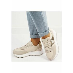 Sneakers bej casual 9147 M5 16513 imagine