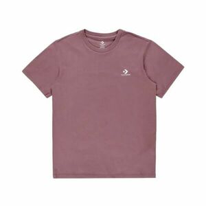 Converse CLASSIC LEFT CHEST SS TEE Tricou bărbați, vișiniu, mărime imagine