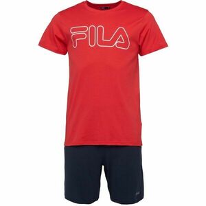 Fila SET SHORT SLEEVES T-SHIRT AND SHORT PANTS IN JERSEY Pijama bărbați, roșu, mărime imagine
