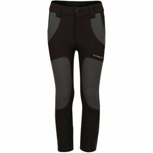 ALPINE PRO BRENO Pantaloni softshell copii, negru, mărime 140-146 imagine