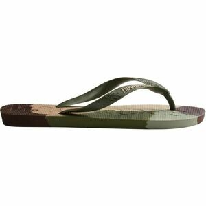 HAVAIANAS TOP LOGO MANIA COLORS II Șlapi unisex, kaki, mărime 43/44 imagine