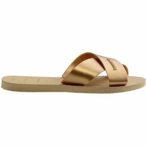 HAVAIANAS AQUA METALLIC Șlapi pentru femei, auriu, mărime 41/42 imagine