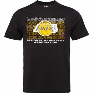 New Era LA LAKERS NBA STACK WORDMARK Tricou de bărbați, negru, mărime imagine
