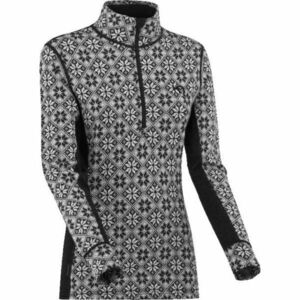 KARI TRAA ROSE H/Z Tricou Merino de damă, negru, mărime imagine