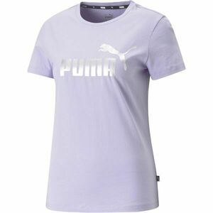 Puma ESS+ METALLIC LOGO TEE Tricou de damă, mov, mărime imagine