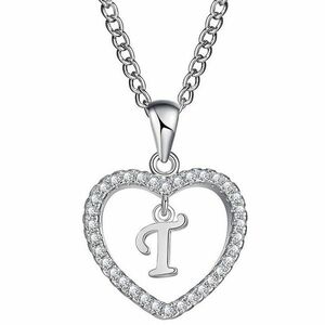 Colier cu Litera - T/Argintiu KP5177 imagine