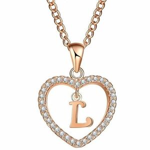 Colier cu Litera - L/Auriu KP5195 imagine