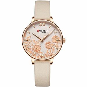 Ceas CURREN Flowers Typ2 - Maro deschis KP6212 imagine