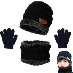 Set de iarna pentru copii - Negru KP21510 imagine