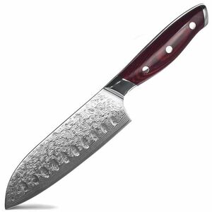 Cuțit de bucătărie Damasc Miyazaki - Santoku Mic KP20178 imagine
