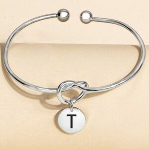 Bratara Alphabet - T/Silver KP20398 imagine