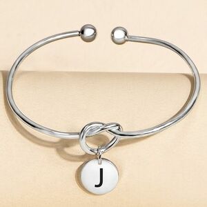 Bratara Alphabet - J/Silver KP20387 imagine