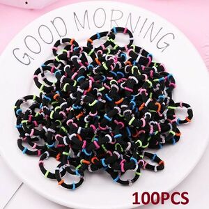 Benzi de cauciuc Funny - Negru/100 buc KP7905 imagine
