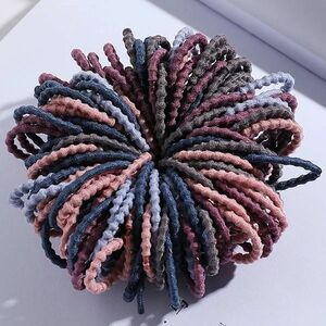 50x Elastice de păr pentru copii - Maro/Multi KP7943 imagine