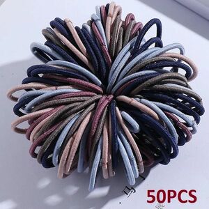 50x elastice de păr pentru copii - Maro/Multi3 KP7945 imagine