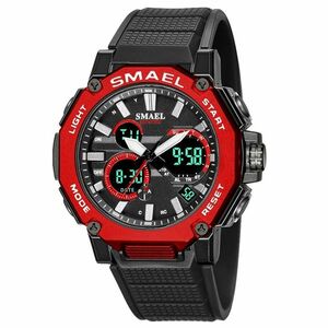 Ceas SMAEL TROY - Negru/Roșu KP14135 imagine