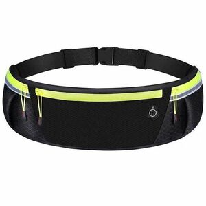 Centura de alergare Sport - Negru/Galben KP10127 imagine