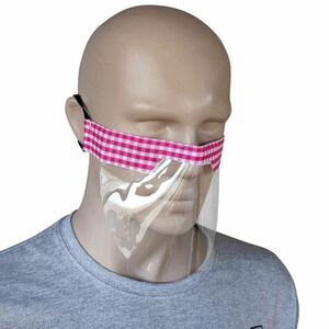 Mască de protecție din plastic - cuburi/roz KP11048 imagine