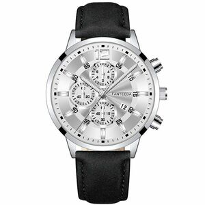 Ceas Nico - Negru/ Argintiu KP11693 imagine