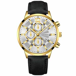 Ceas Nico - Negru/Auriu KP11695 imagine
