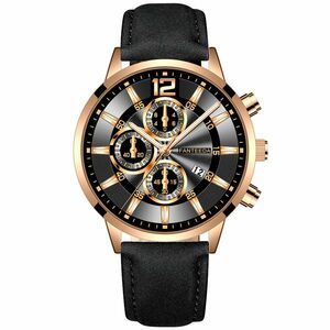 Ceas Nico - Negru/aur roz 3 KP11703 imagine