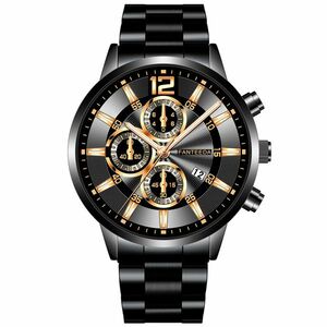 Ceas Felix - Negru/aur roz KP12031 imagine