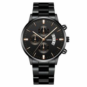 Ceas Orlando - Negru/aur roz KP12067 imagine