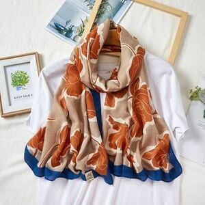 Esarfa Amanda - Maro/Albastru KP12130 imagine